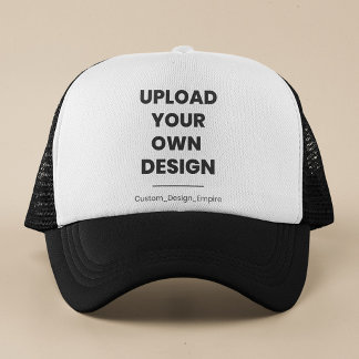 Upload Your Own Design Here | Custom Template Trucker Hat