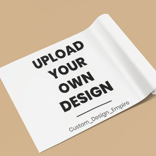 Upload Your Own Design Here   Custom Template Wrapping Paper Sheet