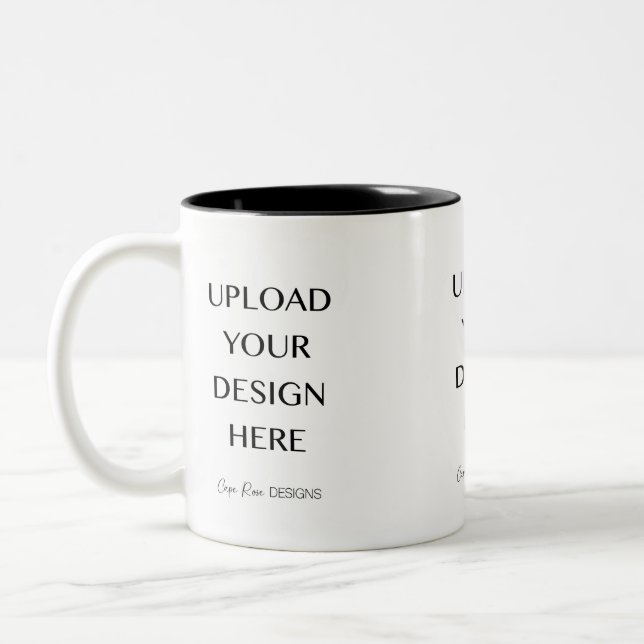 Upload Your Own Design Tiled Mug (Left)