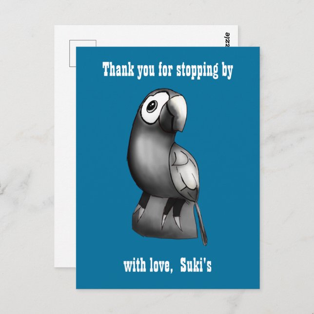 Upload Your Own Drawing Image or Logo | Custom Postcard (Front/Back)