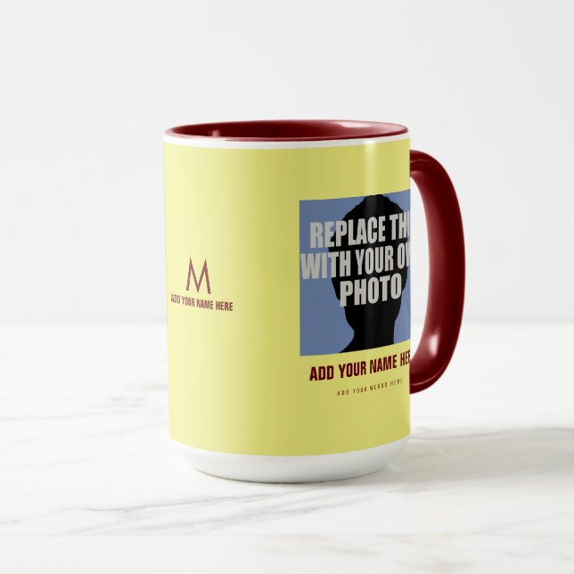 Upload your own image, create Photo Mug (Front Right)