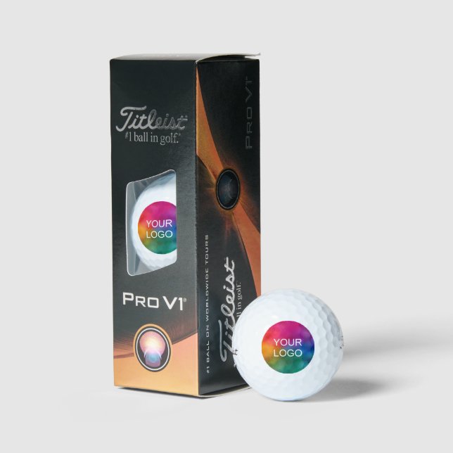 Upload Your Own Logo Titleist 2023 Pro V1 Pack Golf Balls (Packaging)