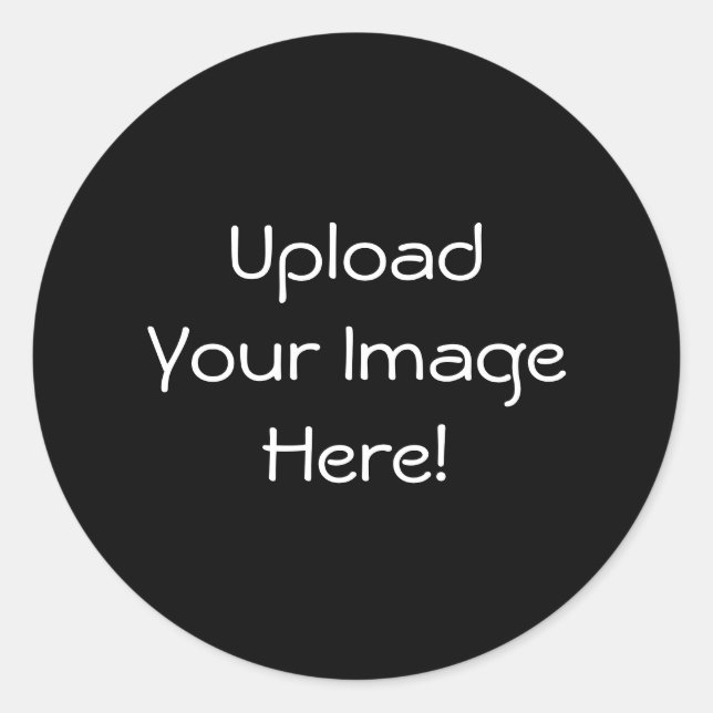 Upload-Your-Own-Photo Stickers (Circular) (Front)