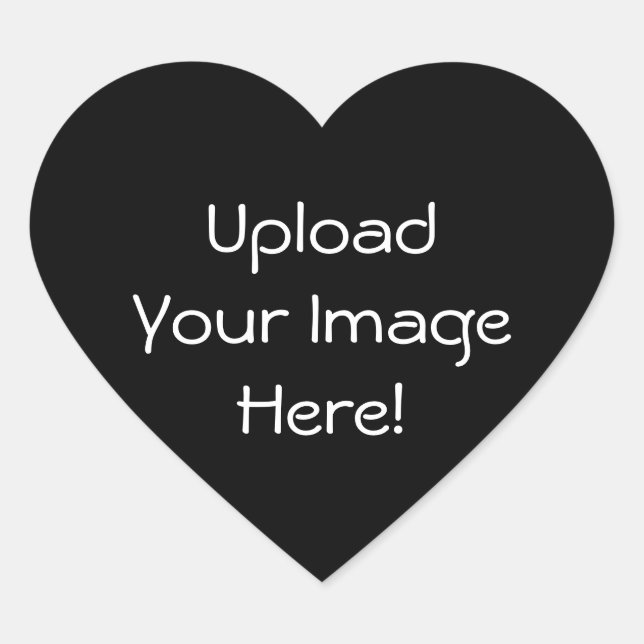 Upload-Your-Own-Photo Stickers (Heart-shaped) (Front)