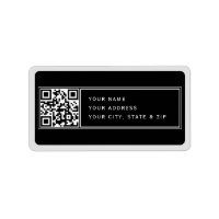 Upload your own QR code Black Grey Return Address