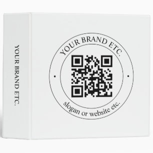Upload Your Own QR Code & Customizable Text Binder