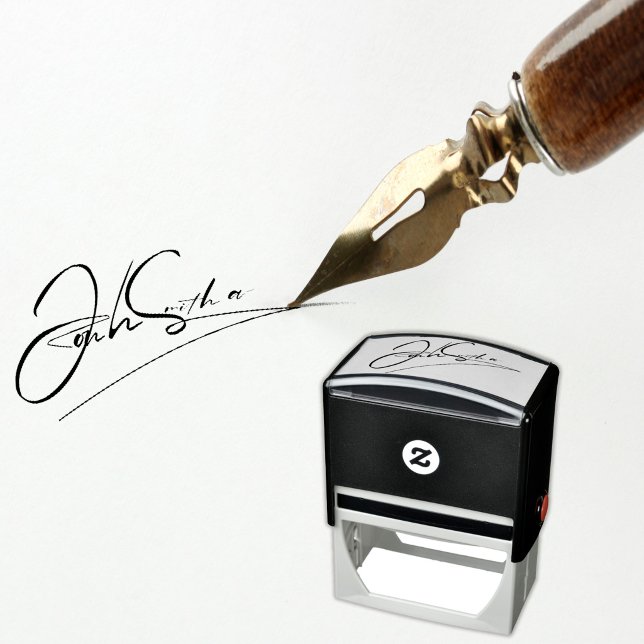 Upload Your Own Signature Name | Handwritten   Self-inking Stamp (Creator Uploaded)