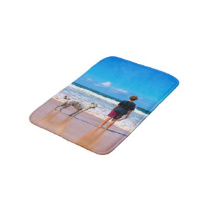 Upload Your Pet Photo Bath Mat Personalized Gift