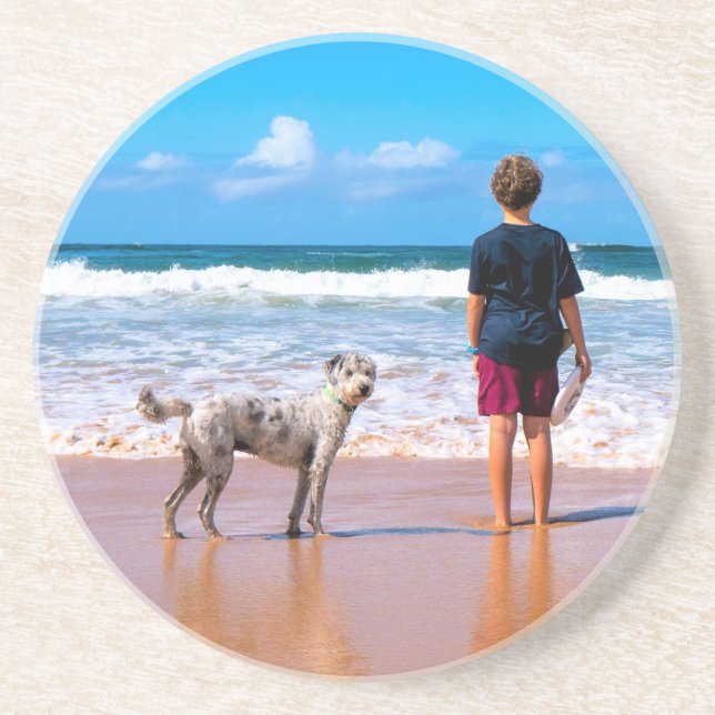 Upload Your Pet Photo Coaster Personalied Gift (Front)