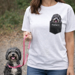 Upload Your Pet Photo Face and Name Customized T-Shirt