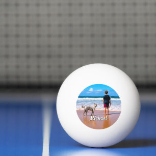 Upload Your Pet Photo Ping Pong Ball Gift Add Name