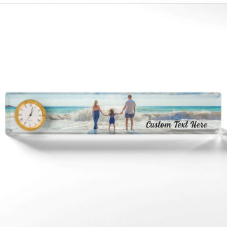 Upload Your Photo Add Text Name Personalized Nameplate