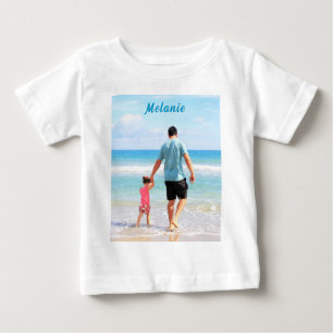 Upload Your Photo Baby T-Shirt Personalized Name