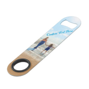 Upload Your Photo Bar Key Gift Custom Text