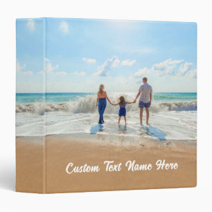 Upload Your Photo Binder Personalized Text