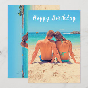 Upload Your Photo Birthday Card Personalized