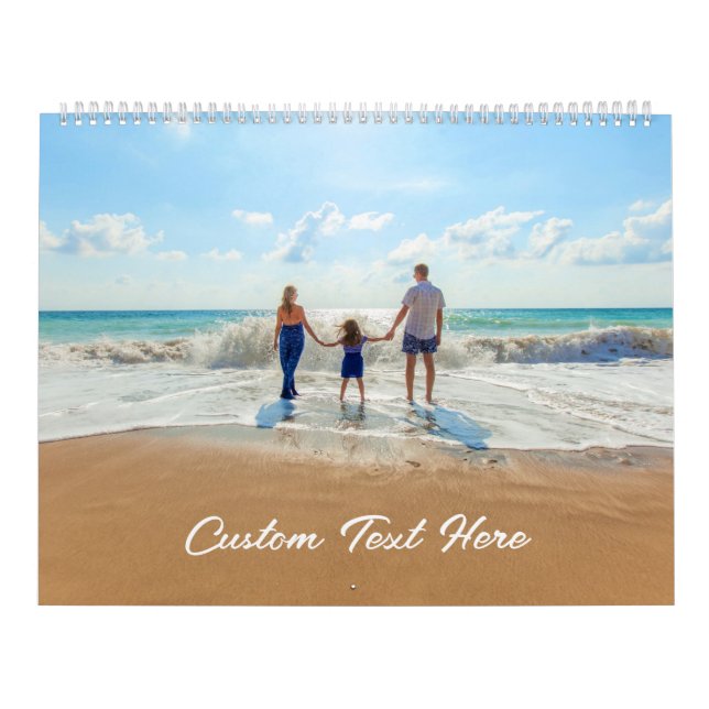 Upload Your Photo Calendar Gift Personalized Text (Cover)