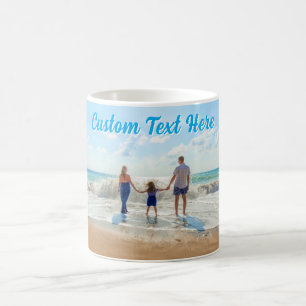 Upload Your Photo Coffee Mug Personalized Text