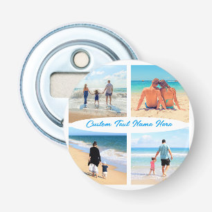 Upload Your Photo Collage Bottle Opener Add Text