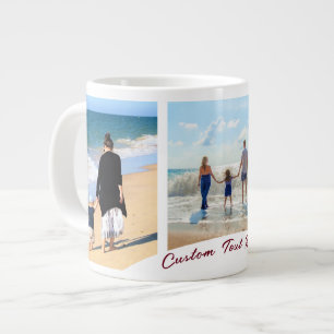 Upload Your Photo Collage Coffee Mug Custom Text