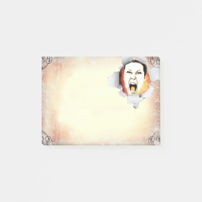 Upload your photo, customizable  post-it notes (Front)