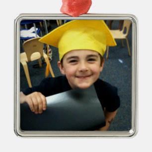 Upload Your Photo for Personalized Metal Ornament