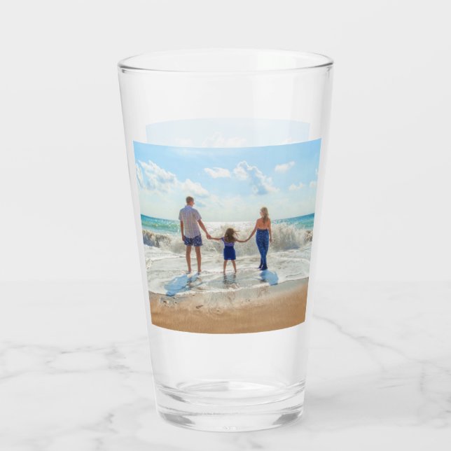 Upload Your Photo Glass Personalized Gift (Back)
