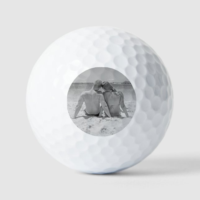 Upload Your Photo Golf Balls Stamp Personalized (Front)