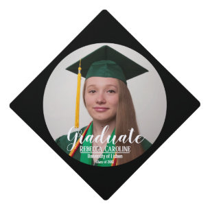 Upload your photo graduation cap topper
