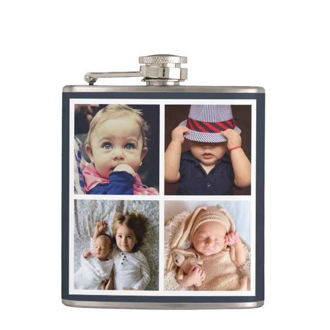 Upload your photo hip flask (Front)