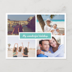 Upload your photo holiday postcard