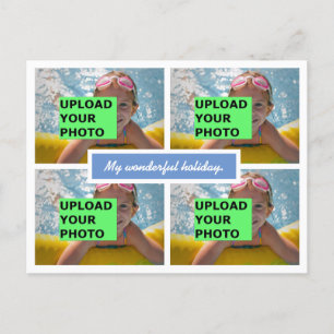 Upload your photo holiday postcard