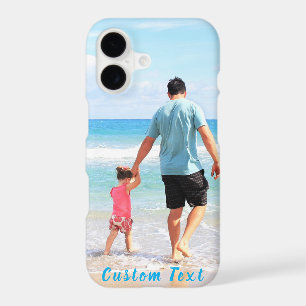 Upload Your Photo iPhone Case Personalized Text