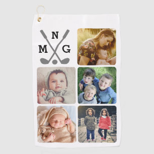 Upload your photo name monogrammed golf towel