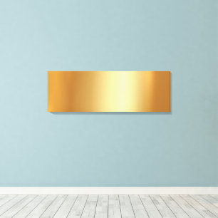 Upload Your Photo on Glamorous Gold Background Canvas Print