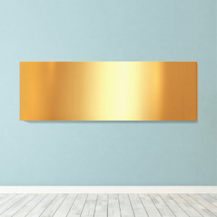 Upload Your Photo on Gold Background XL Long Canvas Print