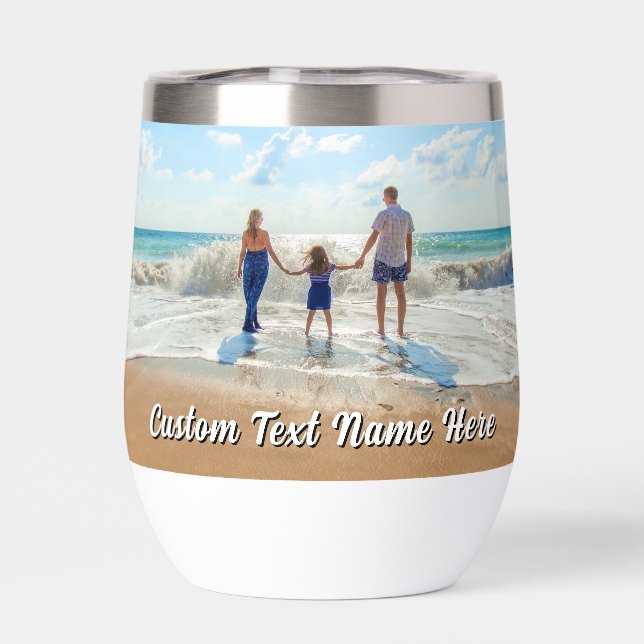 Upload Your Photo Personalized Custom Text Gift (Back)