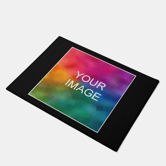 Upload Your Photo Picture Image Logo Here Add Text Doormat (Angled)