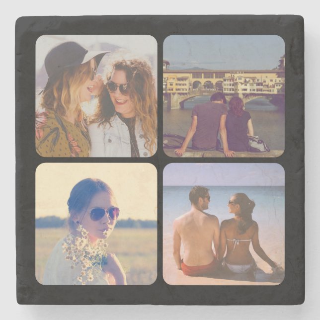 Upload your photo stone coaster (Front)