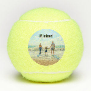 Upload Your Photo Tennis Balls Personalized Name