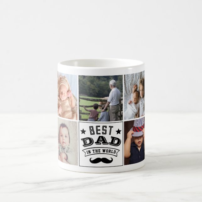 Upload your photo World best dad Coffee Mug (Center)