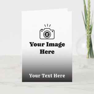 Upload Your Picture and Wording Thank You Card