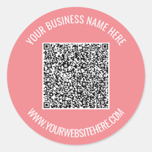 Upload Your QR Code Add Text Info Stickers Example