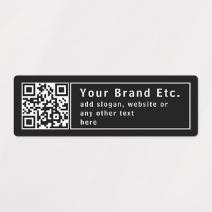 Upload Your QR code or Logo   Editable Waterproof