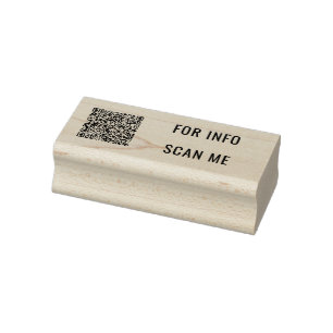 Upload Your QR Code Scan Info Personalized Stamp