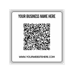 Upload Your QR Code Stamp Example Custom Text Name