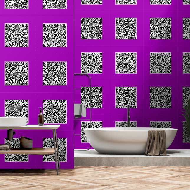 Upload Your QR Code Wallpaper Example Choose Colou (Bathroom)