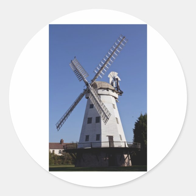 Upminster windmill Essex Classic Round Sticker (Front)