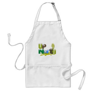 UpNorth Pine Trees Paint Splat Typography Standard Apron