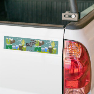 UpNorth Vintage Moose Bumper Sticker
